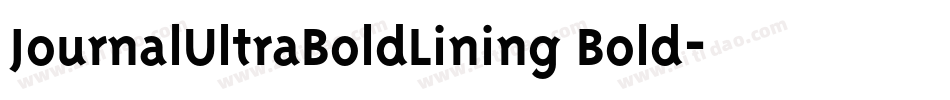 JournalUltraBoldLining Bold字体转换